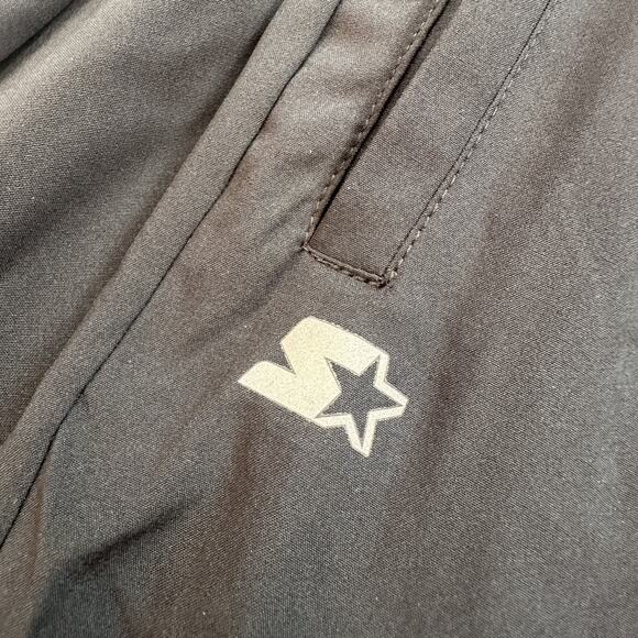 Starter Pants Mens XL Black Athletic Track Lightweight Zip Hem Pockets Logo - Picture 4 of 16